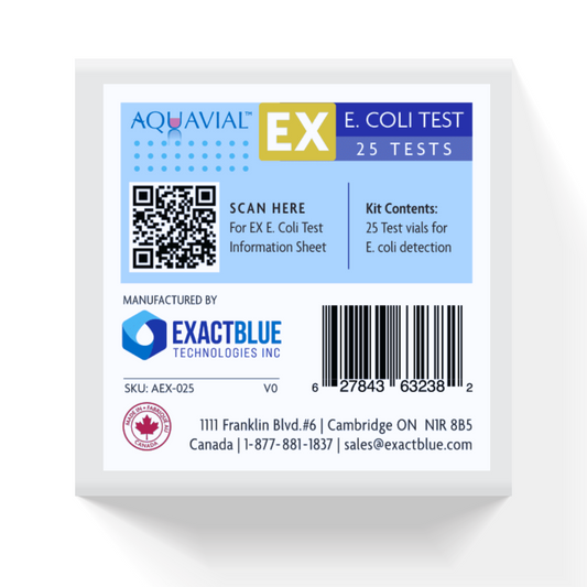 AquaVial EX - 5 To 9 Hours E. Coli Detection and Identification Professional Water Test Kit