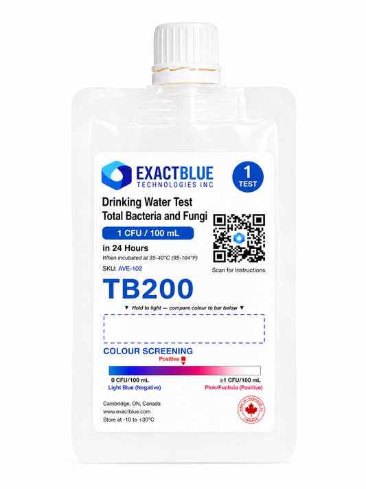 ExactBlue TB200 — Total Bacteria & Fungi Drinking Water Test