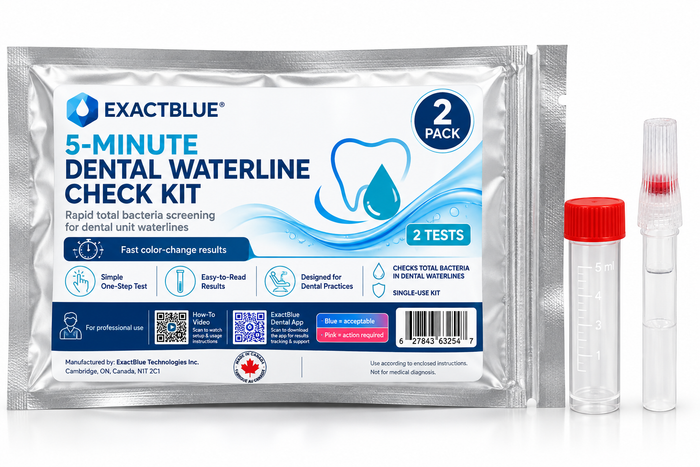 ExactBlue 5 Minutes Dental Waterline Test Kit