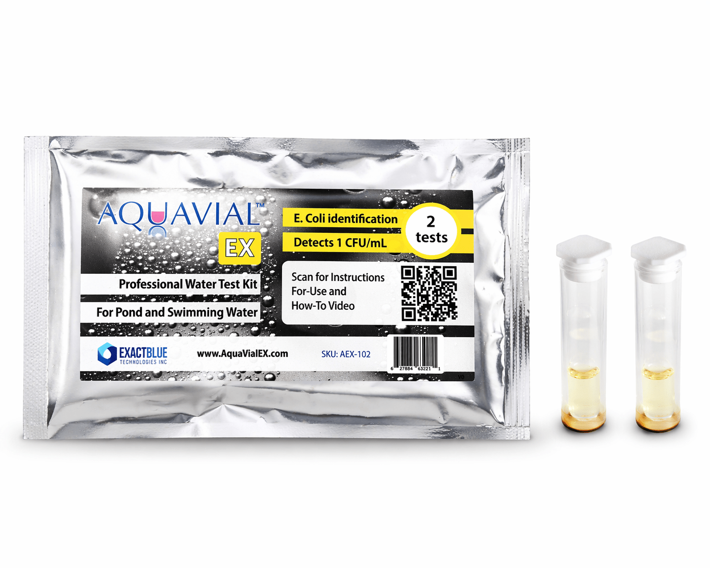 AquaVial EX E. coli Water Test Kit #1