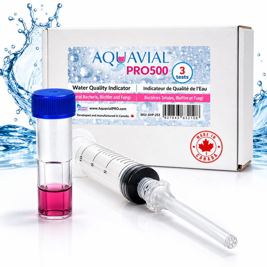 AquaVial PRO — 15-Minute Industrial Water Test Kit Total Bacteria